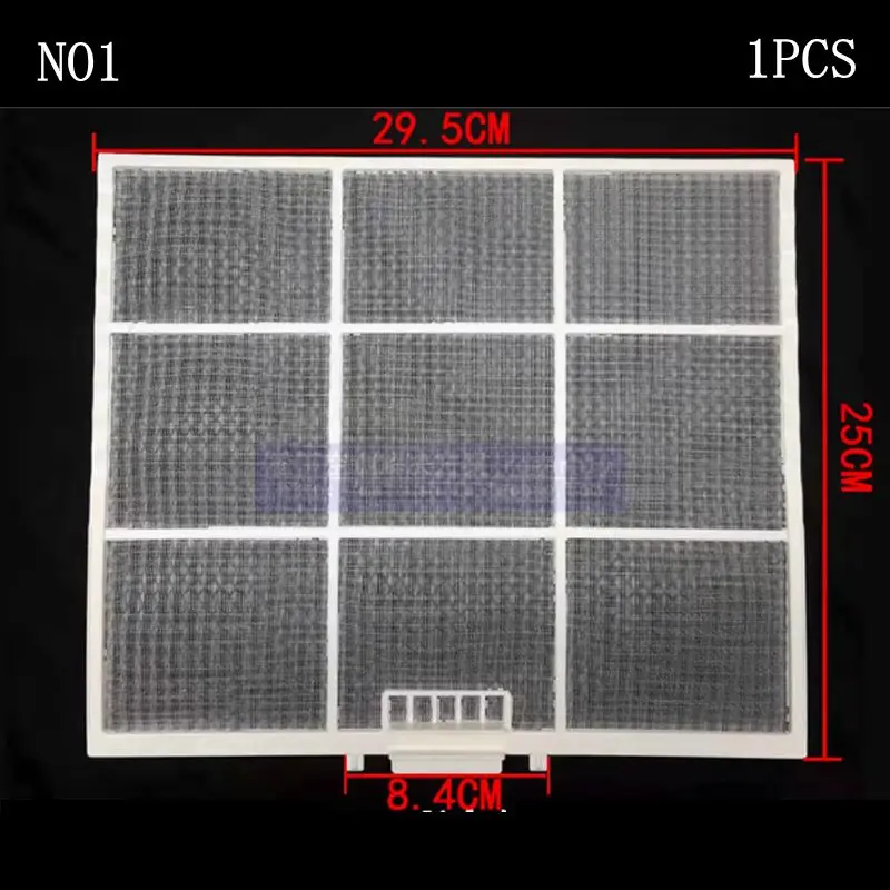 أجزاء فلتر تكييف الهواء من مختلف العلامات التجارية، مكونات شاشة الغبار مناسبة لباناسونيك/ميتسوبيشي/هيتاتشي