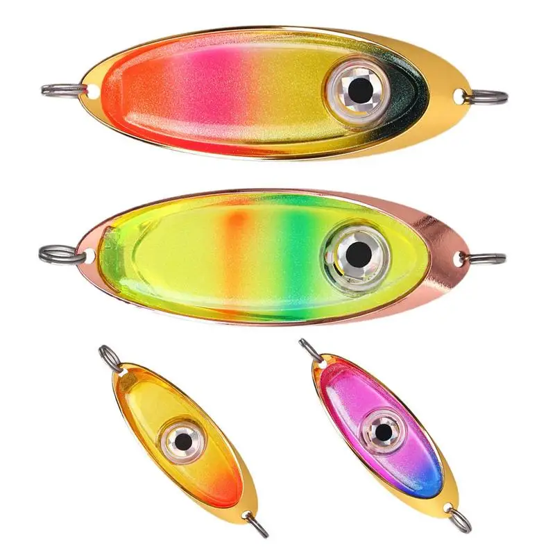 Mini Fishing Lure Trap Light LED Eye-Shaped Squid Bait Glow In Dark Mini Underwater Flasher Lights For Bass In Fresh