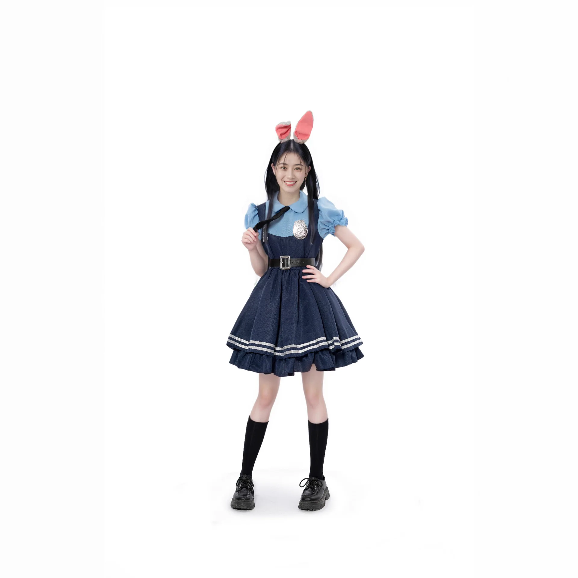 Zootopia Ni jupe jeu de rôle Anime Judy Police loween Performance Costume femmes vêtements traditionnels chinois