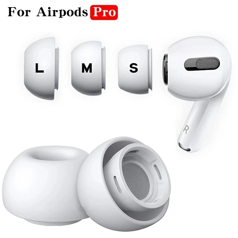 Couvre-embouts en silicone avec trou de soulagement de la pression, remplacement des embouts d'écouteurs, protection pour écouteurs Apple AirPods Pro 1ère et 2ème génération