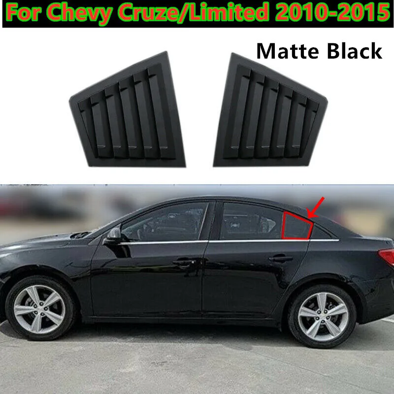 

Матовая черная накладка жалюзи для бокового вентиляционного окна для Chevy Cruze Limited 2010-2015 гг.