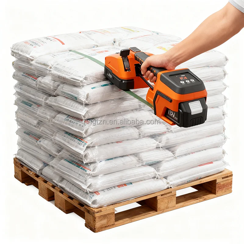 Handheld Packaging Device Automatic Strapping Machine For Logistics Shipping Warehouse PP PET Plastic Hot Melt Packaging