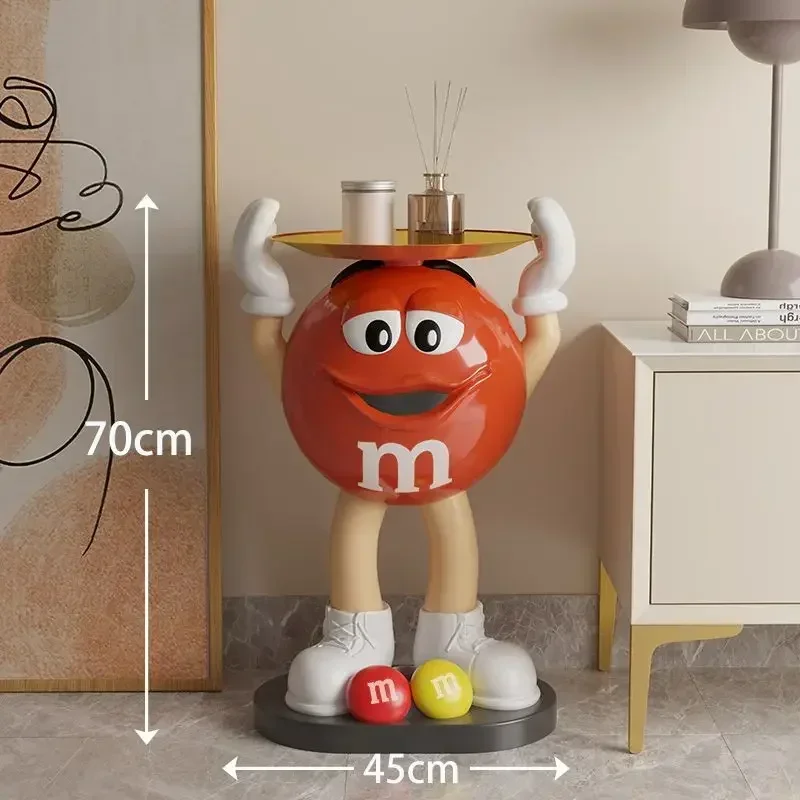 

Mm Bean Art Light Luxury Living Room Large TV Cabinet Sofa Side Bedside Shelf Floor Soft Decoration Ornaments