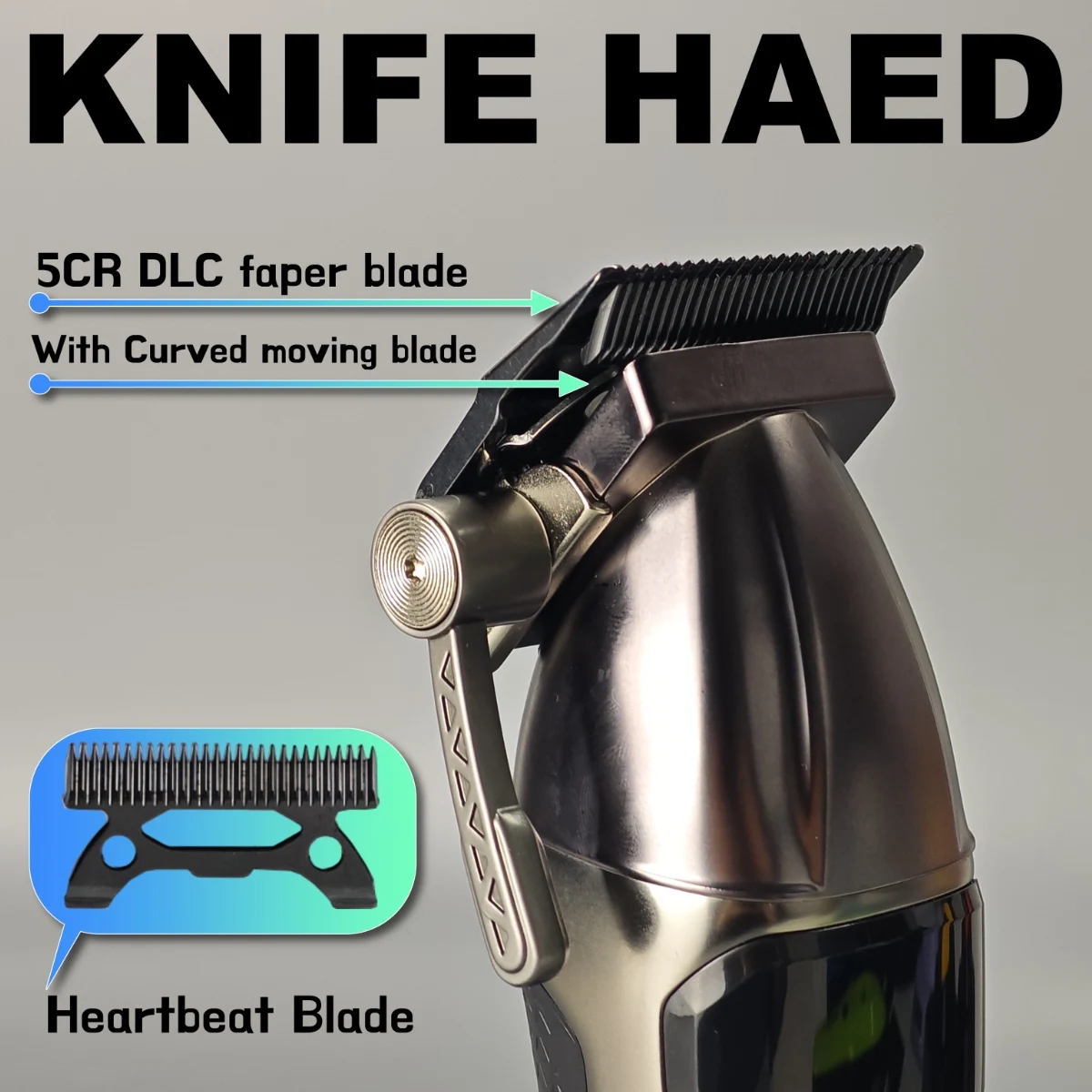 ماكينة قص الشعر الكهربائية الاحترافية WMARK NG 8008 9000 دورة في الدقيقة ماكينة تشذيب الشعر للرجال بقدرة 3200 مللي أمبير في الساعة DLC شفرة منحنية مع قاعدة لصالون الحلاقة #5