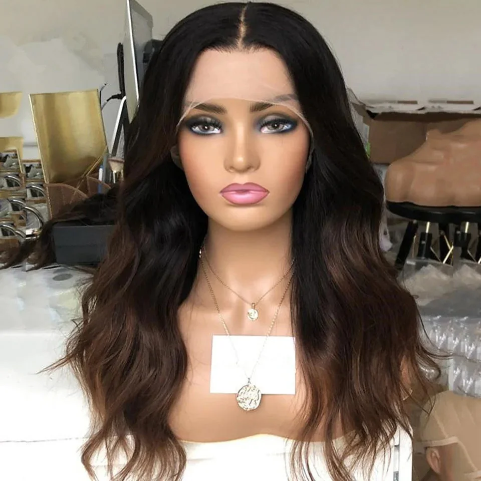 

Бесклеевые 26 дюймов 180 Плотность Ombre Блондинка Объемная волна 5x5 Шелковая основа Еврейский парик из человеческих волос HD Кружевные европейские волосы Предварительно выщипанные