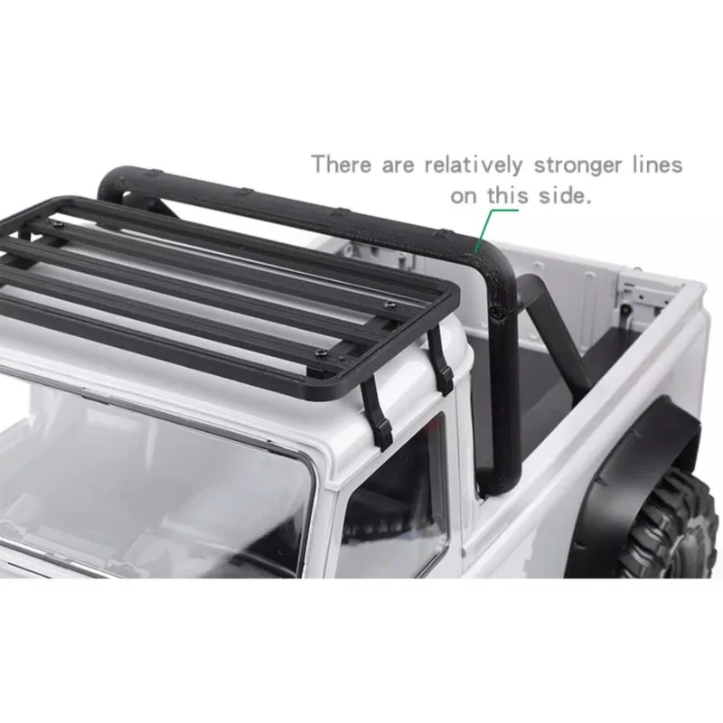 Plastic 2-door Pickup Truck Rear Bucket Roll Cage for 1/10 RC Crawler Car RC4WD D90 Cherokee Jeep Chevrolet K10 Car DIY Parts