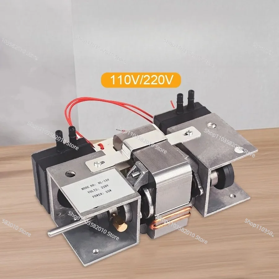 

Oil-Free Silent Dual-Head Piston Pump, 220V Micro Air Vacuum System for Laboratory & Dental Use