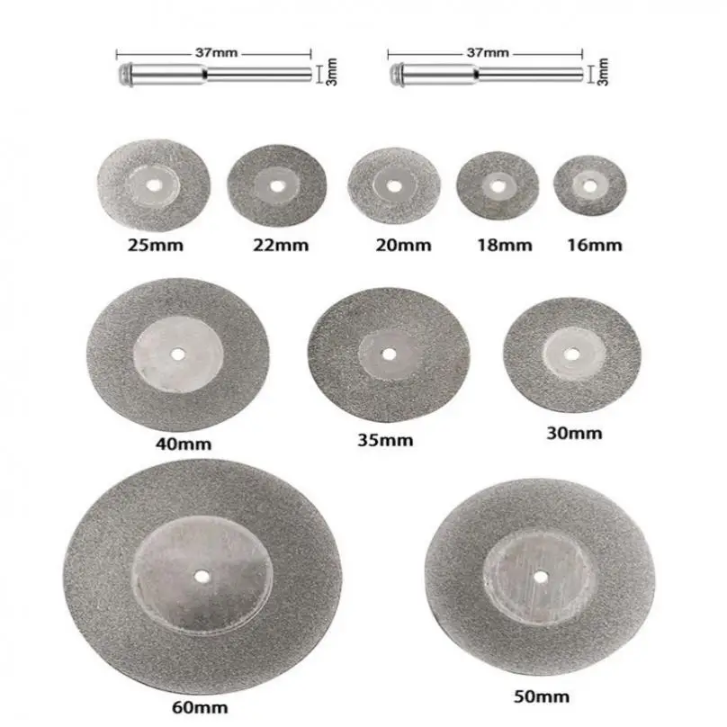 1 Set von Schneiden Rad Set für Dreh Werkzeug mit 16-60mm Diamant Trennscheiben und 2 Arbor welle Klinge Bohrer für Holz
