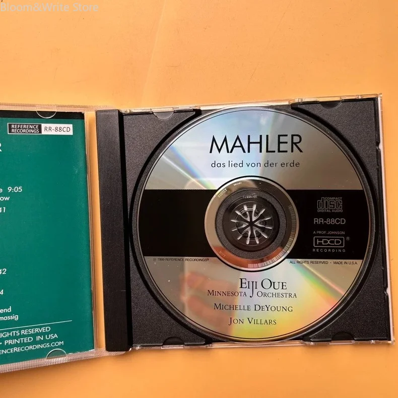 Mahler: Das Lied Von Der Erde, Audiophile Classic HDCD, Eiji Oue Conducting The Minnesota Orchestra Fan Music Gifts