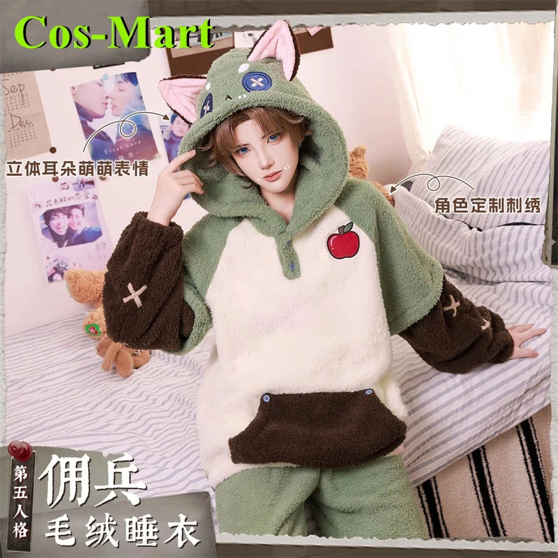 Cos-Mart Identity V Naib Subedar 플러시 잠옷 Luca Balsa Prisoner 코스프레 의상 Mercenary Cos Winter Home Sleeping Robe New