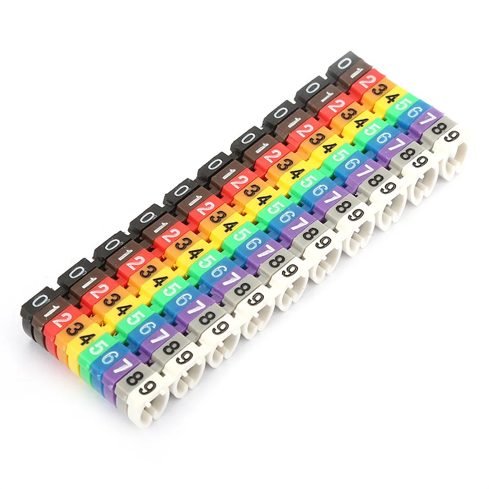 Cable Marker Set Cable Marker Cable Marker Tube Digital Number Tube Wire Number Label Tube Cable Marker Colorful Wire Number