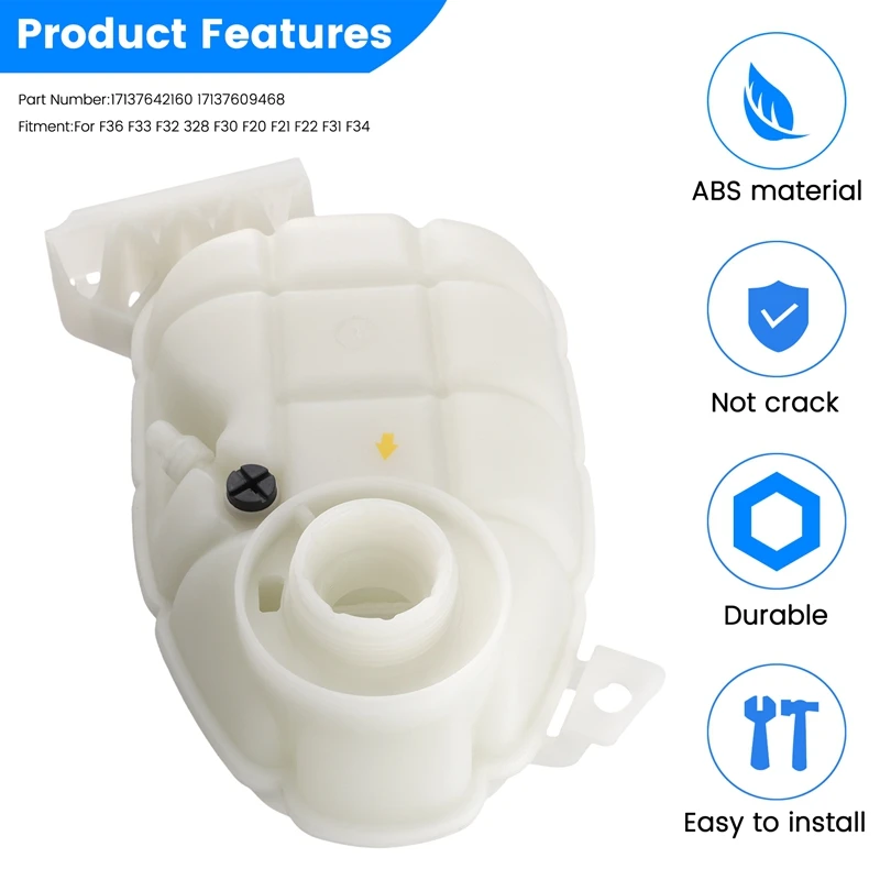 ABKP-17137642160 Sistema di raffreddamento Serbatoio acqua refrigerante di espansione Serbatoio per BMW F36 F31/32/33/34 328 F30 F20/21/22 17137609468