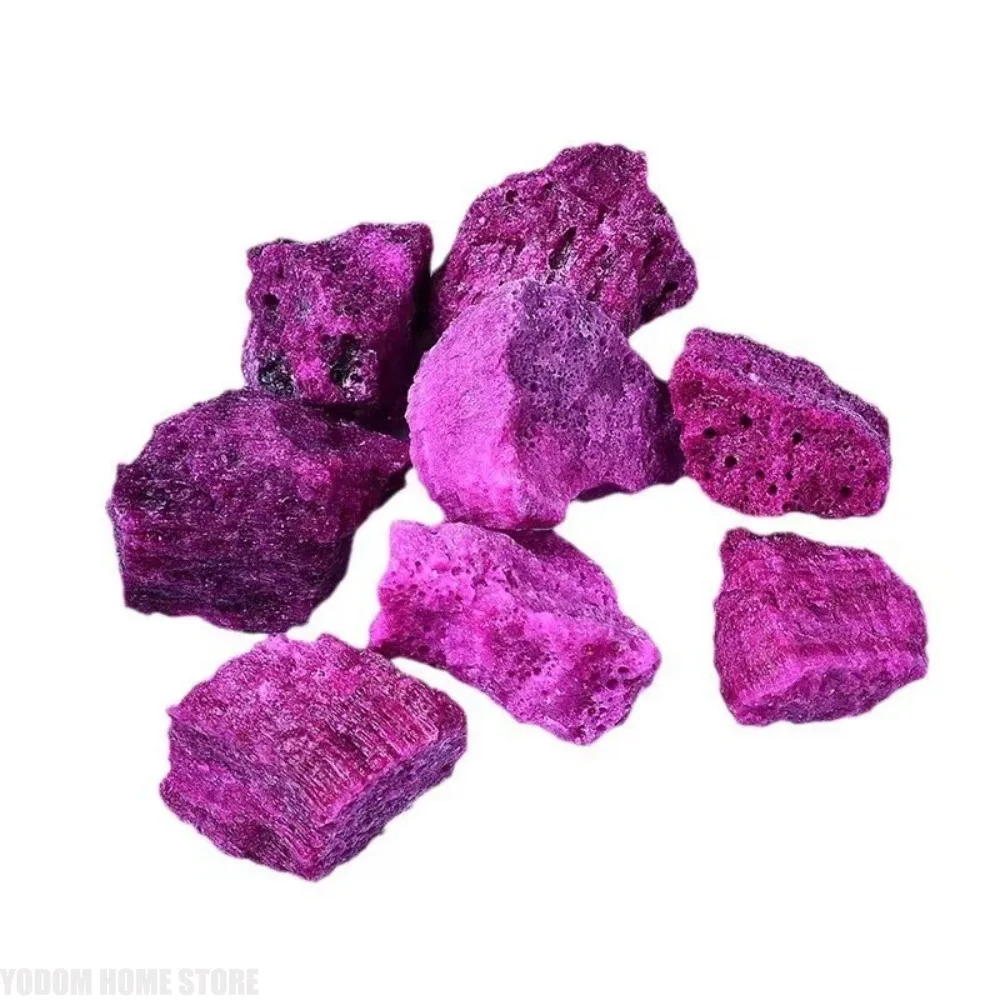 Healing Gemstone Natural Red Corundum Ruby Crystal Specimen Raw Mineral Wicca Aquarium Home Decor DIY Jewelry