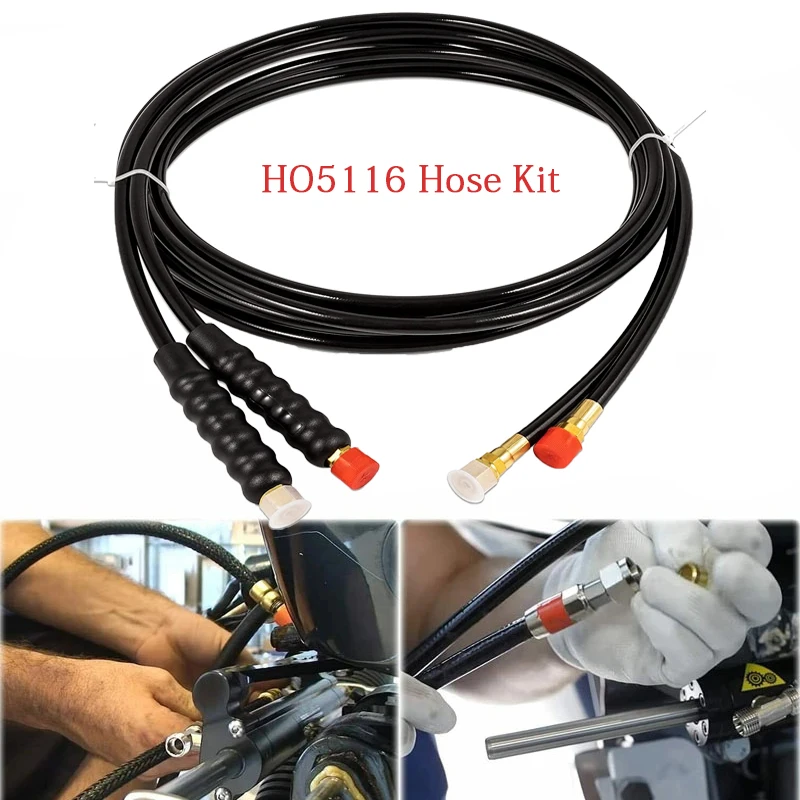 MX HO5116 Hose Kit 16ft Compatible with Seastar Steering Systems for Hydraulic Outboard Steering Boat Accessories Marine