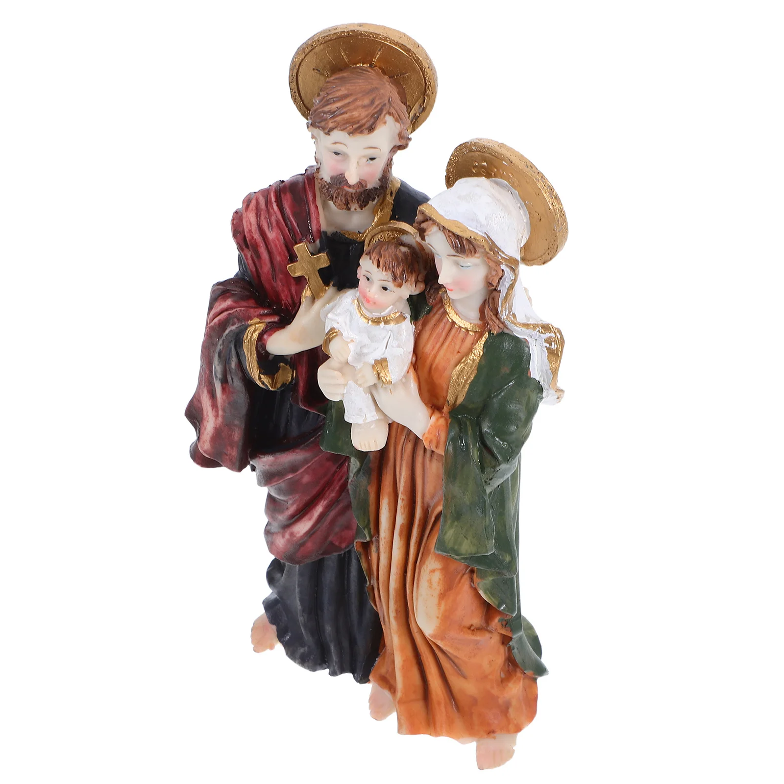 

Resin Jesus Baptism Statue Religious Nativity Catholic Family Display Christmas Holiday Celebration Biblical Statues