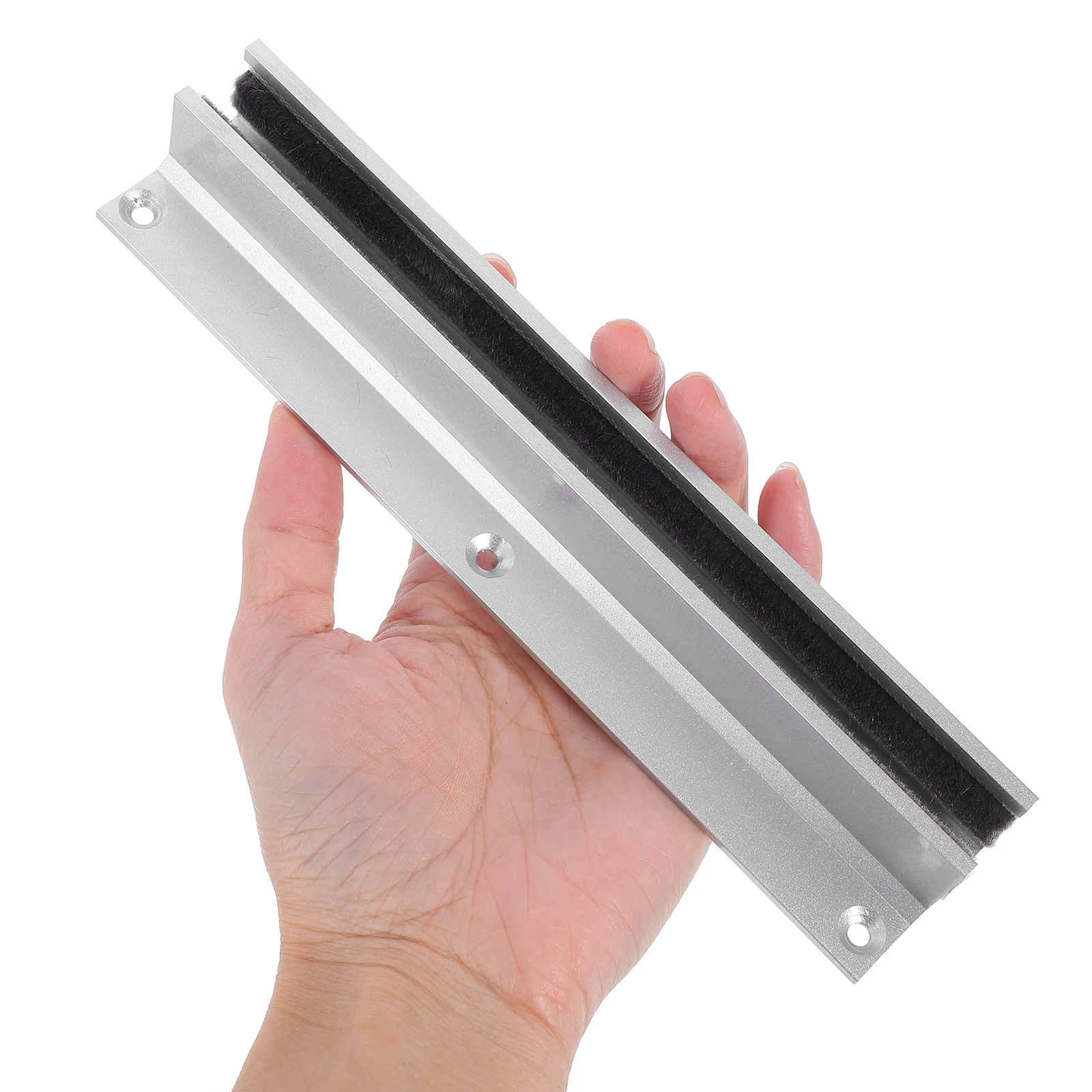 

Durable Materials 814mm Glass Bathroom Door Bottom Rail Stable Sliding Door Guide Easy Installation Smooth Moving Track Hardware