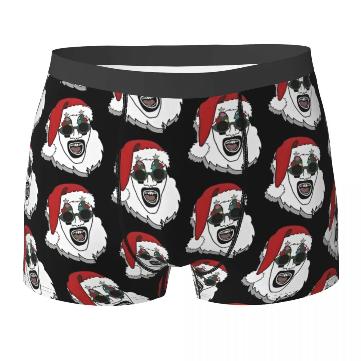 

Нижнее белье ужасов Terrifier 3, клоун, Рождественский Санта-Клаус, 3D чехол, модные боксеры с принтом, короткие мужские трусы-боксеры, большой размер