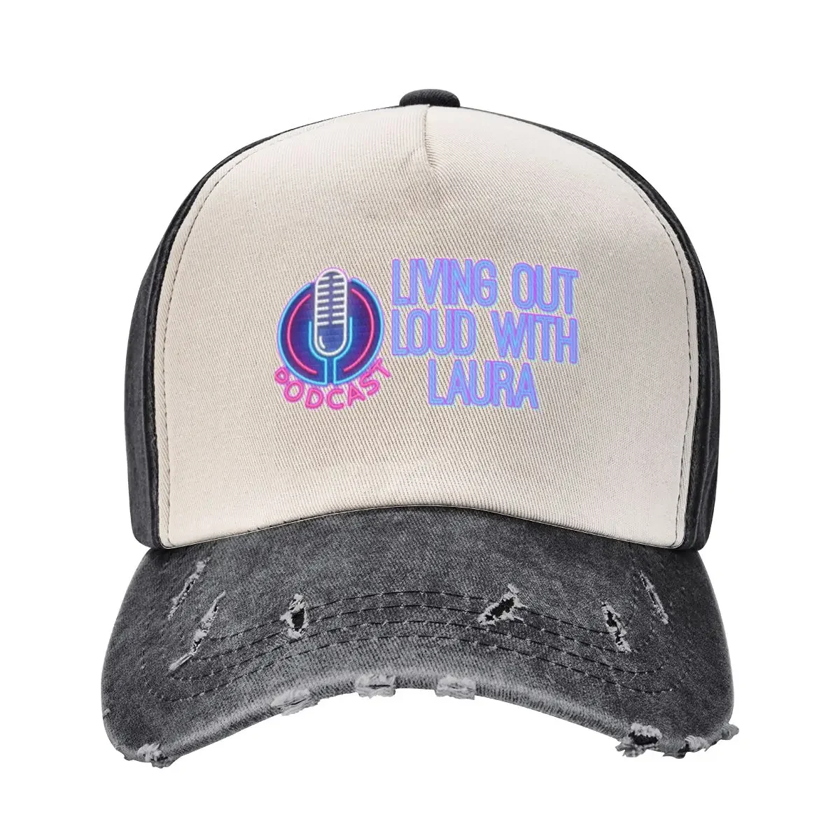 

Living Out Loud with Laura podcast Baseball Cap Sports Cap |-F-| Anime Caps For Women Men's