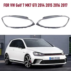 For VW Golf 7 MK7 GTI 2014 2015 2016 2017 Front Headlight Cover Transparent Lamp Headlamp Cover Shell Mask Lampshade Lens Glass