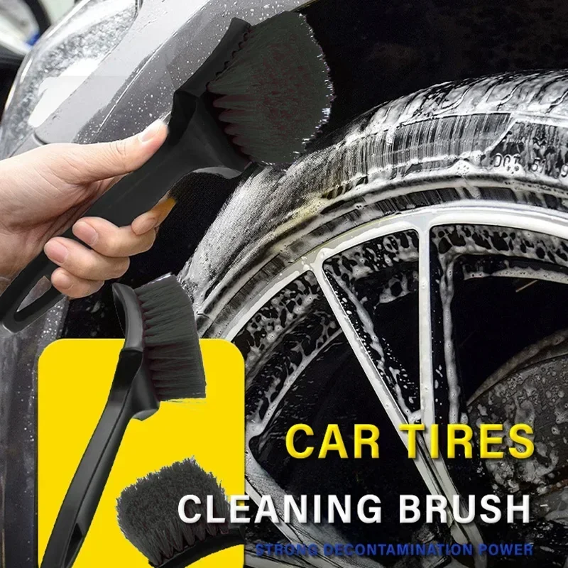 

Car Tire Rim Brush Wheel Hub Cleaning Brushes Car Wheels Detailing Cleaning Accessories Black Tire Auto Washing Tool