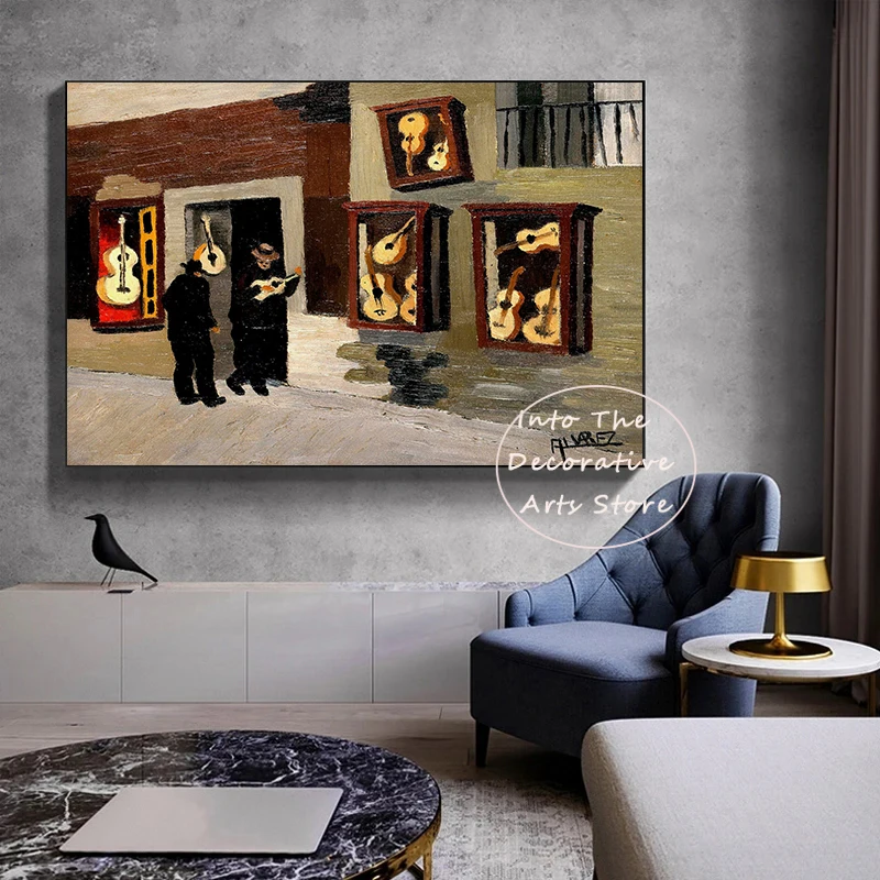 Samson and Delilah by Max Liebermann Casa das Violas by Dominguez Alvarez Retro wall Canvas Paintings art Room Club Home Decor