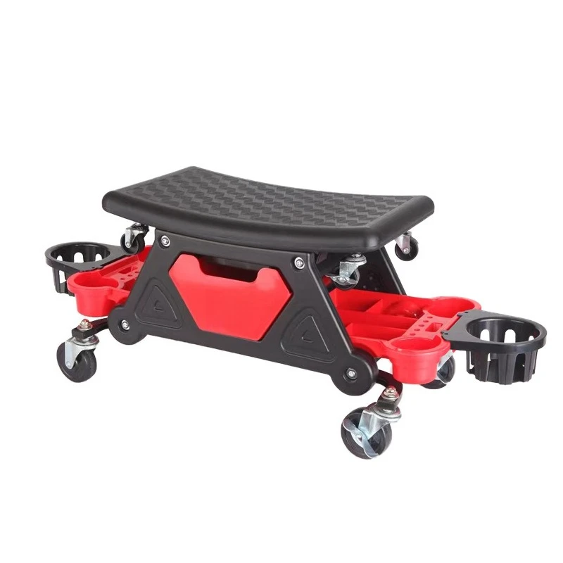 

VOLODYMYR Auto Repair Shop Special Polishing Bench Car Beauty Car Wash Tool Bench Removable Seat Board Sliding Crawler Bench