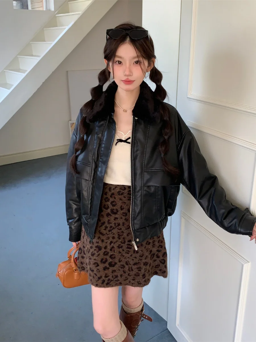 

MNANA Bla Cotton-Padded ort Jaet Versatile Warm Autumn Winter Faion Outerwear for Women Polyester Fiber 00%