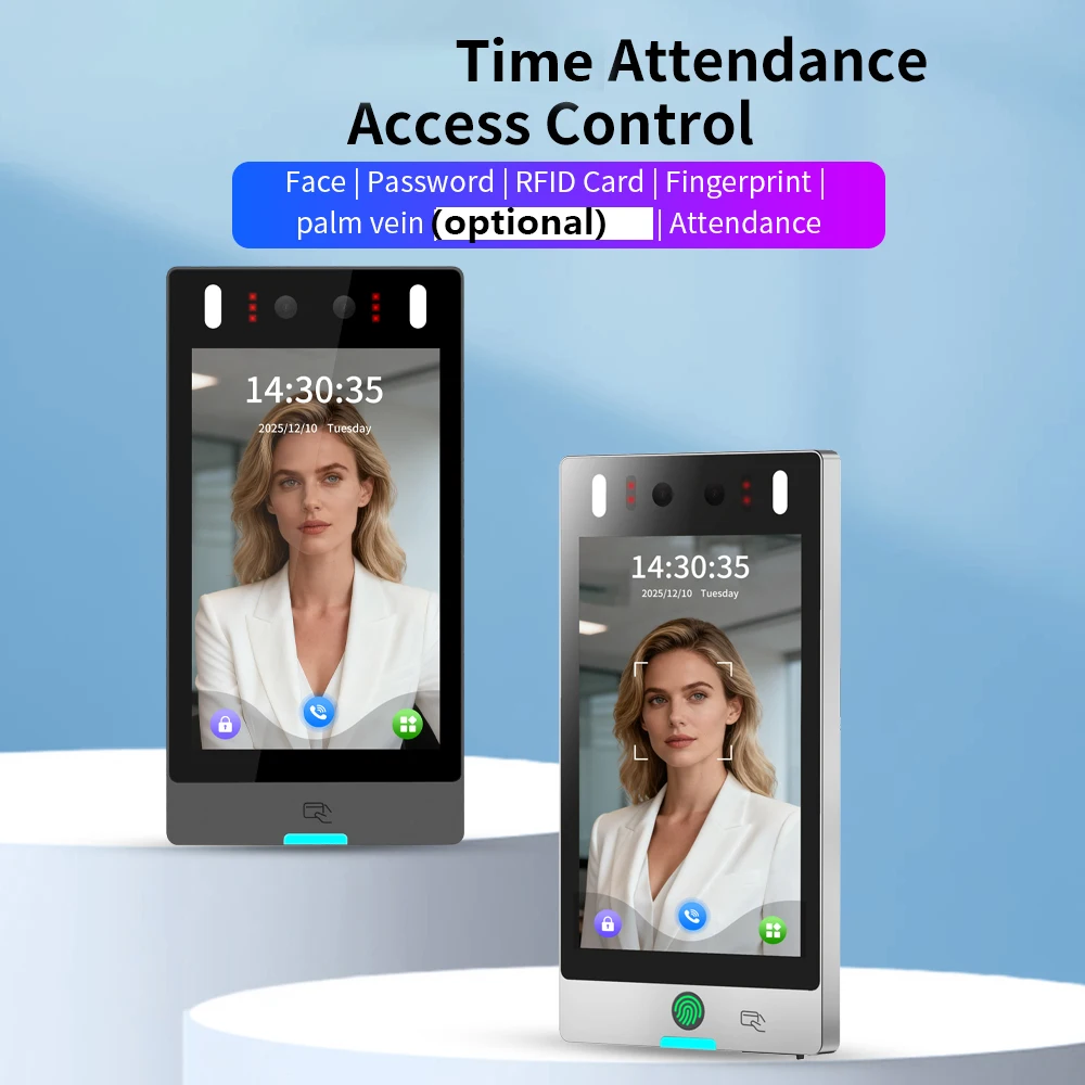 IP65 WiFi Face Recognition Access & Free Software Attendance System With PIN 125KHZ WG26/34 Reader for Controller Integration