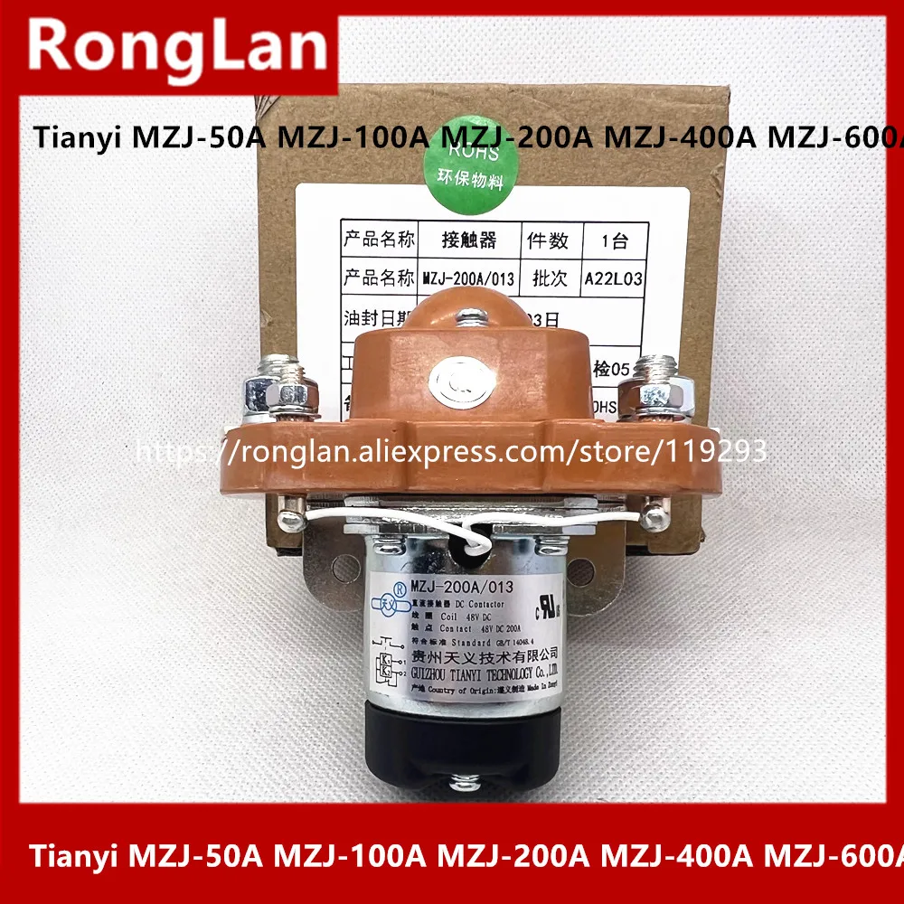 guizhou tianyi dc contator rele mzj50a mzj100a mzj200a mzj400a mzj600a 013 006 dc 48v 12v 24v novo original pcs 01