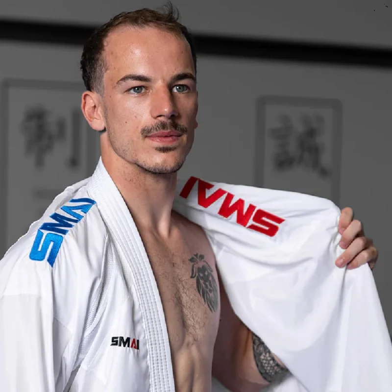 New WKF Approved Reversible Karate Uniform - 6oz Premium Kumite Gi - Inazuma RX Kumite Karate GI Official SMAI Kumite Uniforms