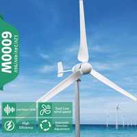 20KWh day 6000W Wind Turbine With Solar Cell System Low Noise Energy Large Family farm Electricity Consumption 220V