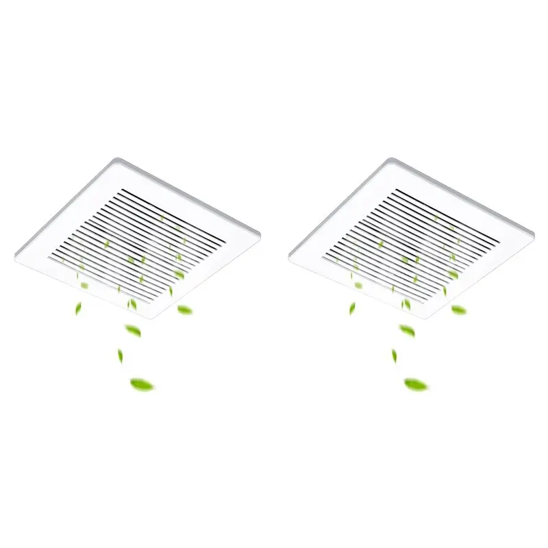 

【TODAY-ONLY!】2Pcs 12 X 12 In Bathroom Exhaust Fan Cover Replacement Parts For Square Bathroom Vent Cover Washroom Ceiling Fan Gr