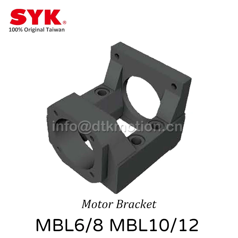 SYK Motor Bracket MBA Ball Screw Motor Housing MBA6/8 MBA10 Stepper Motor NEMA17/23/34 FKA BF Ends Coupler CNC Made in Taiwan