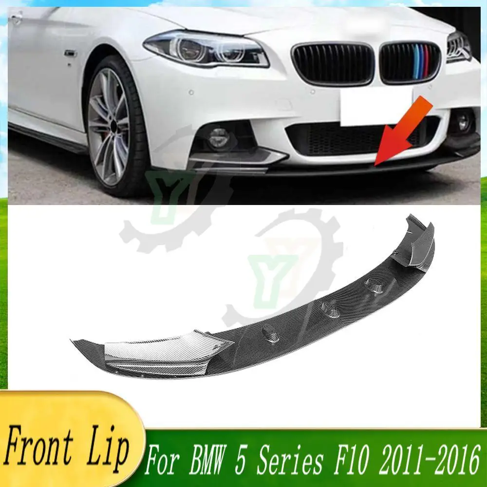 

Car Front Bumper Lip Splitters Body Kit Aprons Cover Guard Trim For BMW F10 5 Series 535i 528i M Sport 2011 2012 2013 2014 15 16