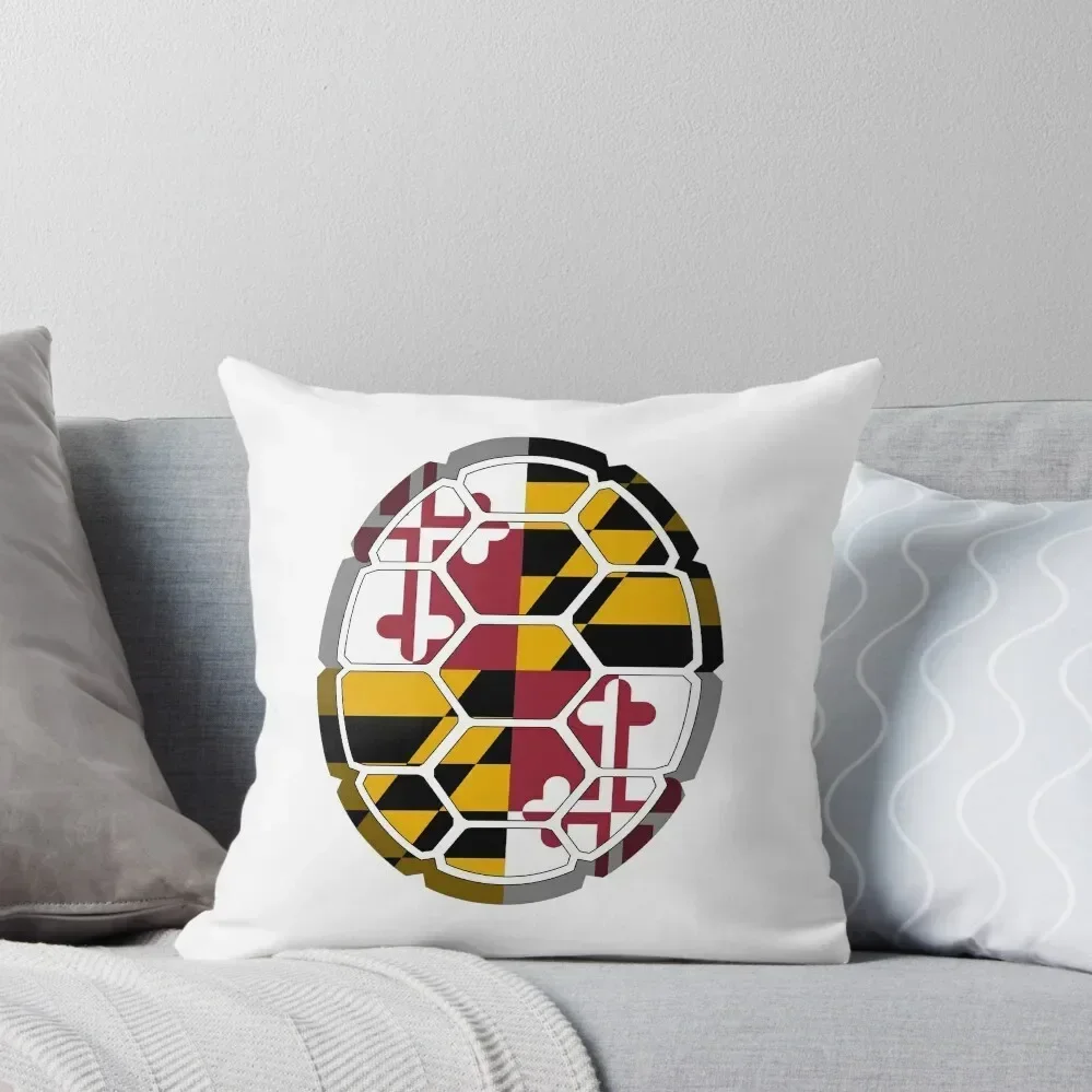 

Maryland Flag Shell Throw Pillow Room decorating items Cushions For Children Luxury Sofa Cushions pillow
