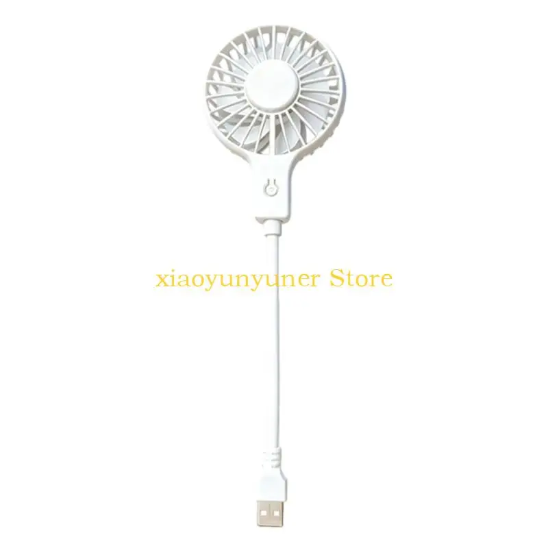 P9JB Flexible Neck USB Fan 3 Speed Control For Computer Laptop Power Use