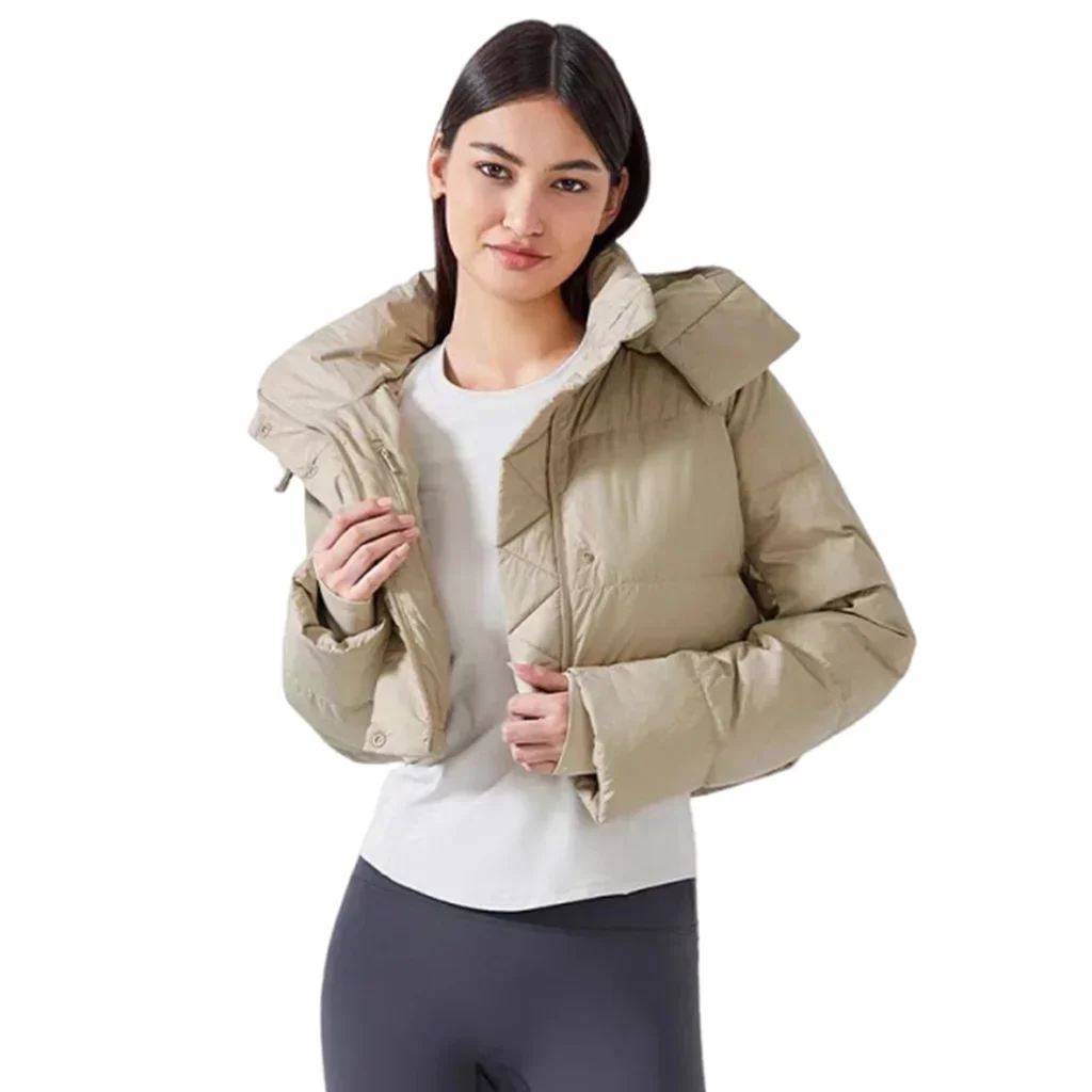 

Lemon Women Clothes Casual Hooded Coat Women's Sports Jacket Hooded Down Jacket Female Joker Coat Windproof Waterproof Sport Top