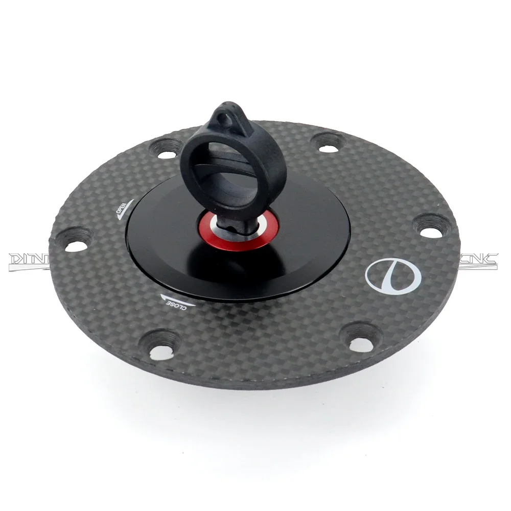 For DUCATI HYPERMOTARD 950/SP 2023 Carbon Fiber Kit Motorcycle Anti-Theft Fuel Tank Cap Quick Release Type Sports Accessories