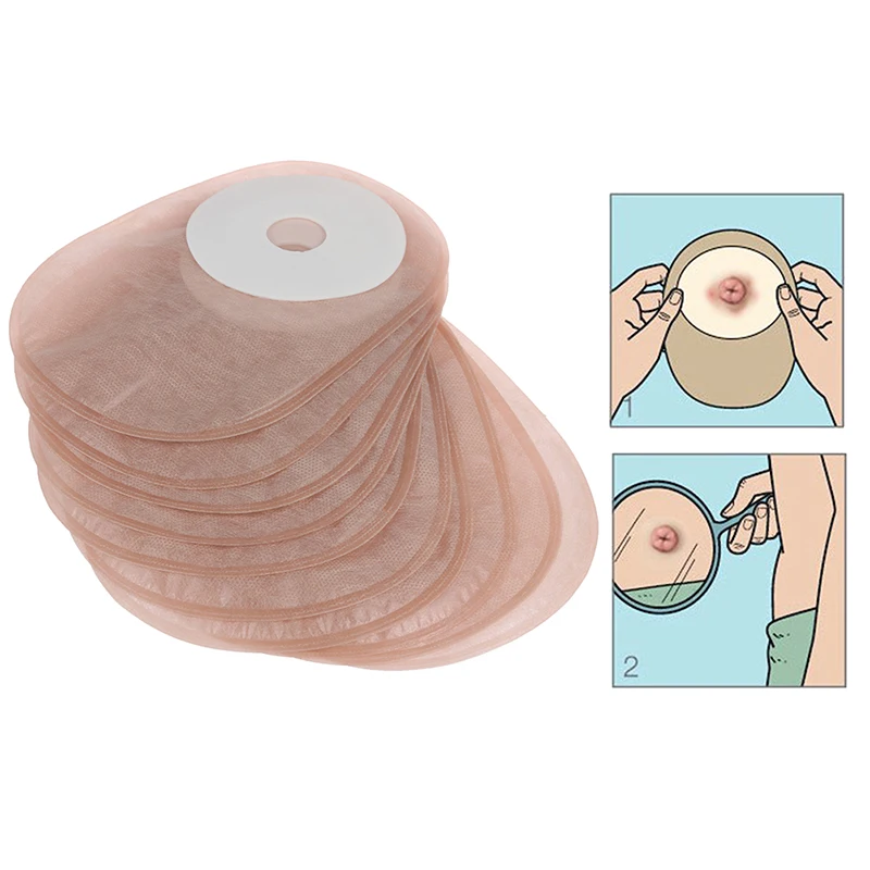 10PCS Colostomy Bags One-piece System Stoma Pouch Bags For Adults Disposable Ostomy Drainable Single Pouch Colostomy Bag