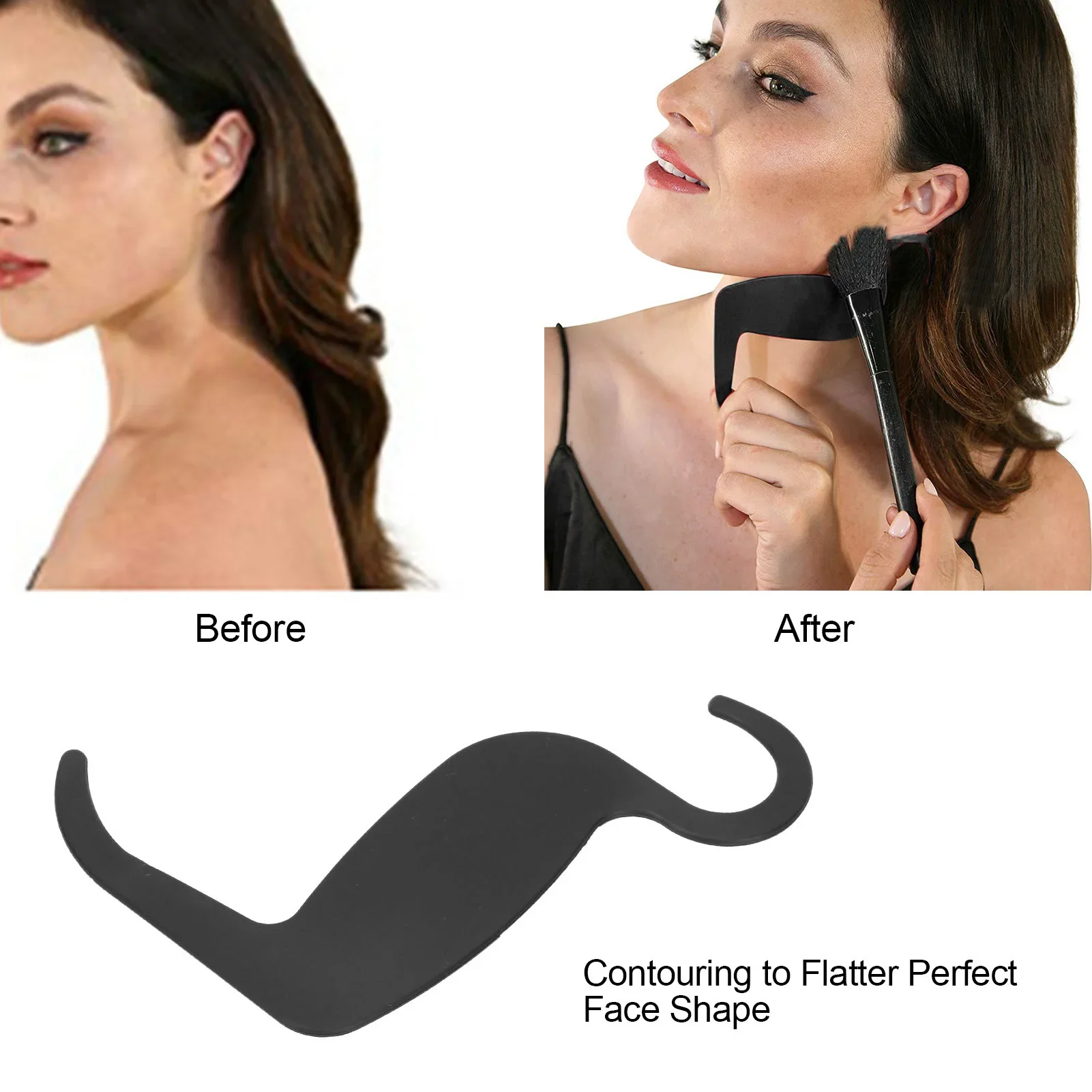 Face MakeUp Stencils Nose Eyebrow Cheekbone Contour Stencils For Various Face Shapes