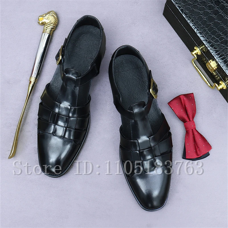 صنادل رجالية رومانية عالية الج - مراجعة Leather Work Outfit وسعره