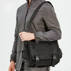 Men's Shoulder Bag, Single Strap Messenger Bag, Street Fashion Trendy Waterproof Oxford Cloth Travel Crossbody Casual Bag