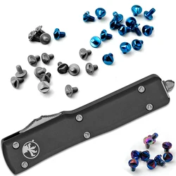 6/8pcs Microtech UTX-70 UTX70 Ultratech Knives Handle Triangle Titanium Alloy Screws Knife DIY Making Parts Accessories Remove
