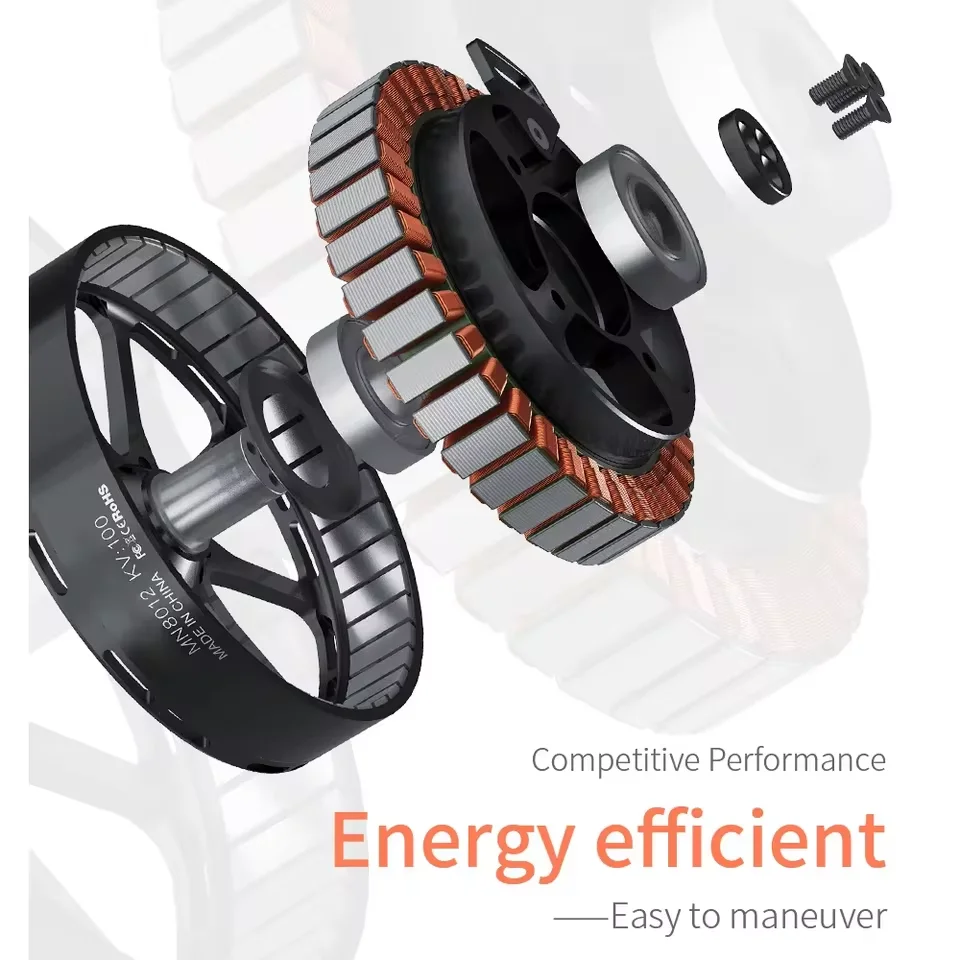 T-MOTOR Borstelloze motor MN8012 KV100 Hoog rendement Multirotors UAV-motor met 11,8 kg Max Stuwkracht Ultralichte Drone DIY-onderdelen