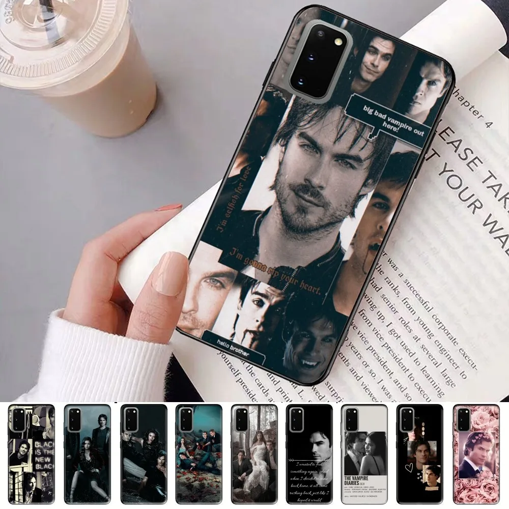 The Vampire Diaries Damon Salvatore Phone Case For Samsung S 9 10 20 21 22 23 30 23plus lite Ultra FE S10lite Fundas