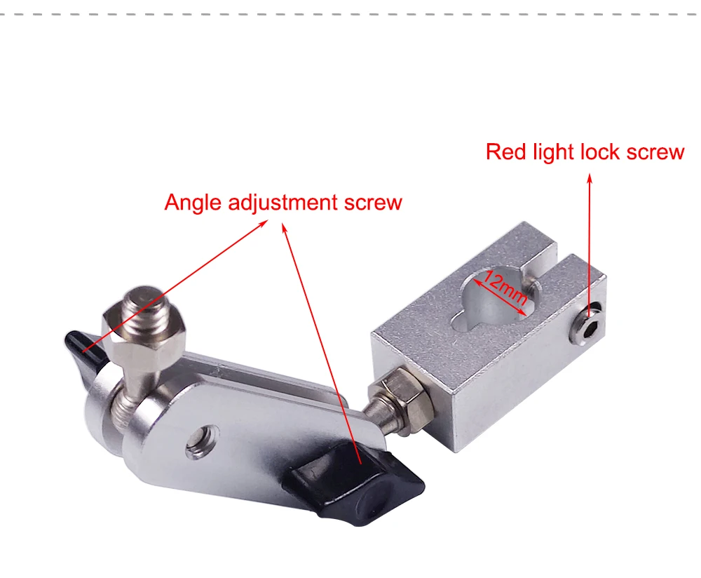 Hunst Laser Modul Rot Laser Locator Teil Werkzeuge Durchmesser 12mm Licht Halter für CO2 UV Faser Kennzeichnung Maschine – Detail 7