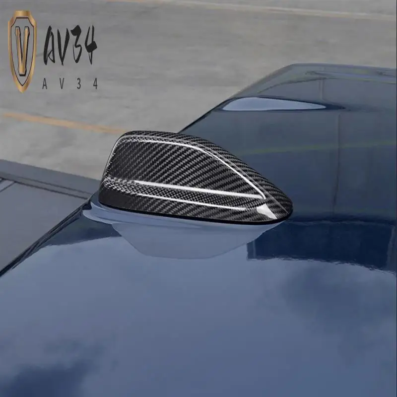

AV34-Car Roof Antenna Stickers Shark Fin Cover Trim For Dodge Ram 2018+ For Durango 2014+ For Jeep Grand Cherokee 2021+