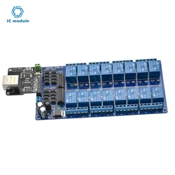 Ethernet Control Module Lan Wan Network Web Server RJ45 Port 16 Channel Relay Is Ethernet Controller Board RJ45 Interface