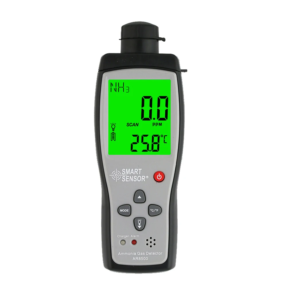 AR8500 Ammonia Gas NH3 Detector Meter Tester Monitor Range 0-100PPM Sound Light Alarm Gas Analyzers