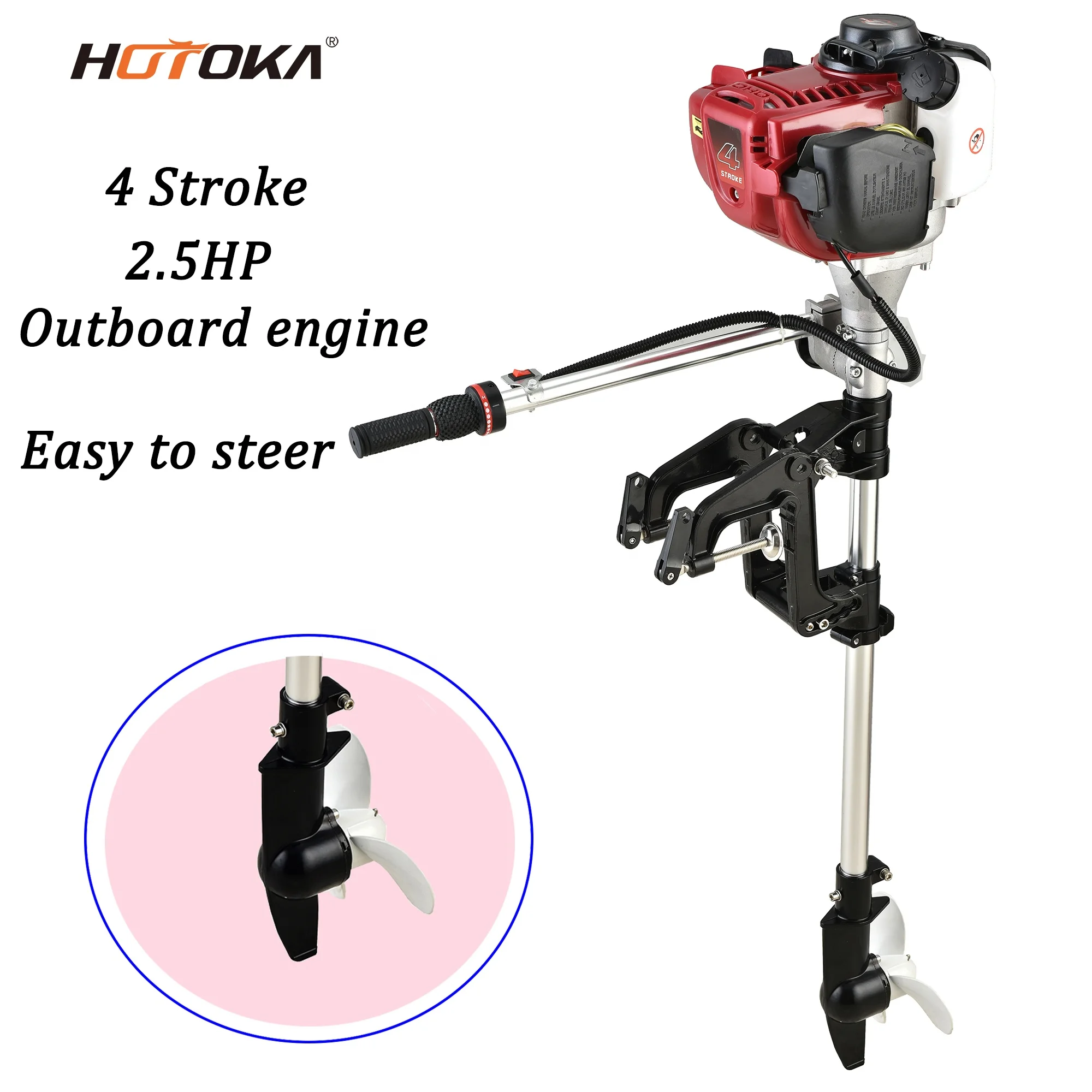 Wholesale 2 Stroke 2HP 2.5hp 3HP 3.5HP 5HP 9.9HP 15HP 30HP 40HP 52cc Gasoline Fuel Type Outboard Motor Boat Engine